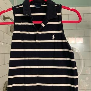 Ralph Lauren Sport Navy Sleeveless Shirt